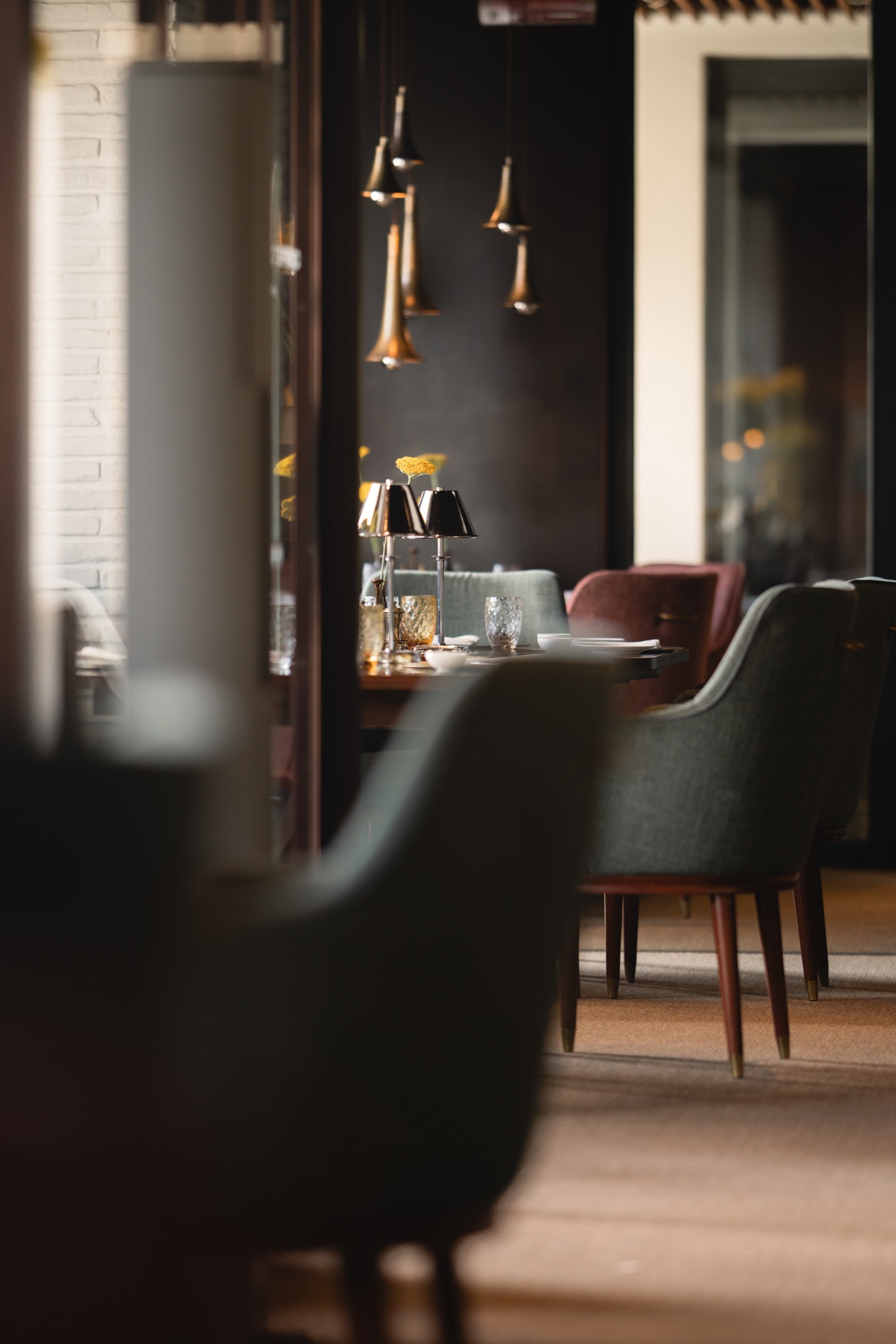 Caffè dell’Oro restaurant interior photographed by Nicco Leone